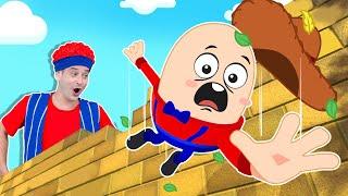 Humpty Dumpty Don't Catch Me!  Surprise Eggs Song | Wolfoo Song - Nursery Rhymes