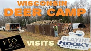 Wisconsin DEER camp TOUR 2024!! Real traditional camp! 11-24-2024