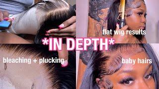 BLEACHING, PLUCKING, and DETAILED INSTALL TUTORIAL | Sunber Hair