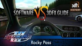 3dfx Voodoo 5 6000 AGP - Need For Speed III: Hot Pursuit - Rocky Pass (Software vs. Glide)