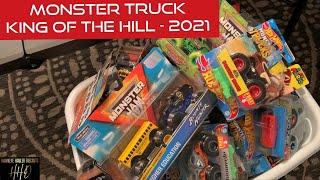 MONSTER TRUCK KING OF THE HILL - 2021! Diecast Monster Truck Drag Racing!