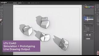 Stereotomic Line Drawing / Rendered Output - tutorial005d