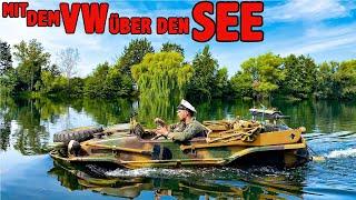 Mit dem VW Schwimmwagen von 1944 über den See KlappspatenTV