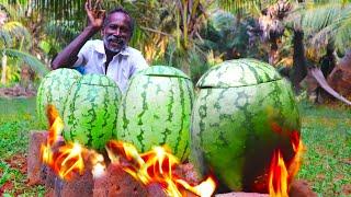 WATERMELON CHICKEN | Village Grandpa Cooking | Juice Chicken Recipe KARUPPASAMI  KGF Cooking Channel