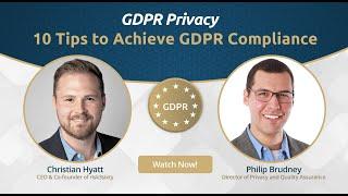 GDPR: How to Comply with GDPR (Top 10 Tips)