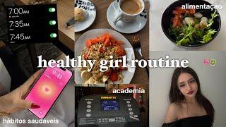 rotina de uma garota saudável! (healthy girl routine) | alimentação, treinos, skin care & mais