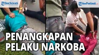 Detik-detik Pasangan Pelaku Narkoba Dibekuk Dijalan Trans Kalimantan