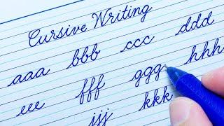 How to improve handwriting | Cursive handwriting practice | Cursive writing a to z | Cursive abcd