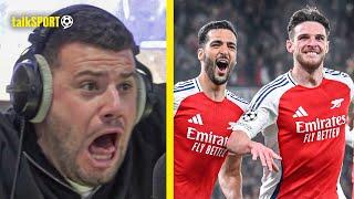 "BEST TEAM IN EUROPE!" LIVE GOAL REACTION To Arsenal HAMMERING Real Madrid And Declan Rice BRACE!