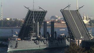 Legendary Russian cruiser "Aurora" Timelapse