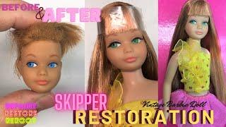 Vintage Skipper Barbie Doll Restoration Repair Repaint Restore How to Before After photos