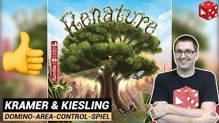 Renature - Domino-Area-Control-Spiel  (Wolfgang Kramer & Michael Kiesling, Pegasus 2020)