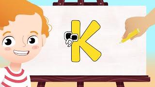 How to Draw an Alphabet Lore | Letter K | Drawing with Wibbi Kids | Step by step