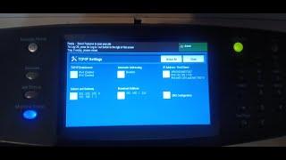 xerox 5755 machine networking setting for computer print || ip address settings