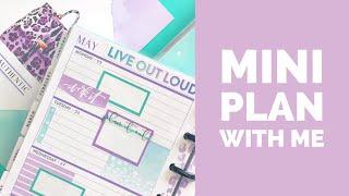 Plan With Me // Mini Horizontal Happy Planner // May 25-31, 2020 // Glam Girl + Daydreamer - Purple