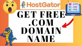 How To Get Free .COM Domain Name From Hostgator | Hostgator Tutorial