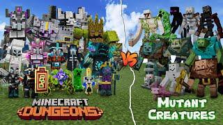 Minecraft Dungeons vs Mutant Creatures! | Tribute to Minecraft Dungeons