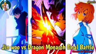 Solo leveling Episode 57 Jin woo vs Dragon Monarch Final Battle explain in Telugu|chapter 177-180