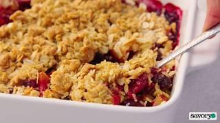 Peach and Cherry Crumble - Savory