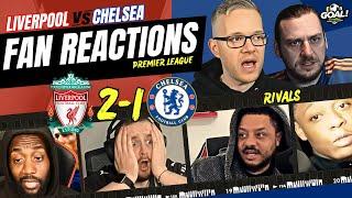 Liverpool & Chelsea's RIVALS fan reactions to Liverpool 2-1 Chelsea! PREMIER LEAGUE 2024/25