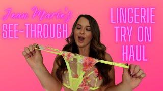 TRANSPARENT Lingerie Try on Haul | Jean Marie Try On