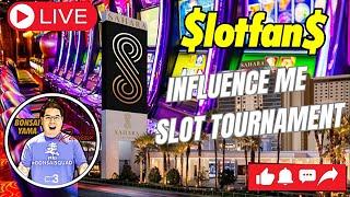 WEEK 3 OF @SAHARALasVegasINFLUENCE ME SLOT TOURNAMENT LETS GET THE BBBBs #fyp #SHORTS #Vegas