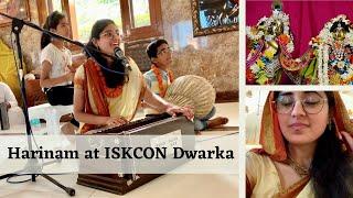 Did Kirtan at ISKCON Dwarka Temple!! Sri Sri Rukmini Dwarkadheesh