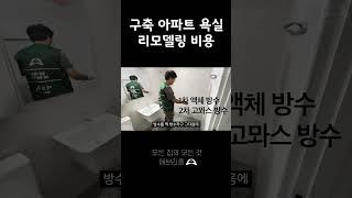 갓성비 구축 욕실 리모델링 비용 #욕실리모델링 #욕실인테리어