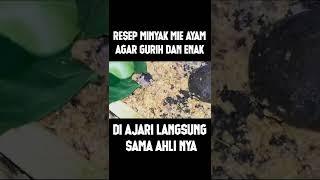 resep MINYAK MIE AYAM enak dan gurih asli pedagang #shorts