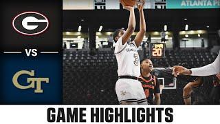 Georgia vs. Georgia Tech Game Highlights | 2024-25 ACC Women’s Basketball