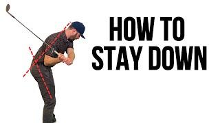 Simple Step by Step Guide to Stay Down Through the Golf Ball