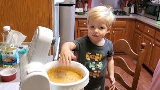 Henry Making Pumpkin Bread 9 19 2021