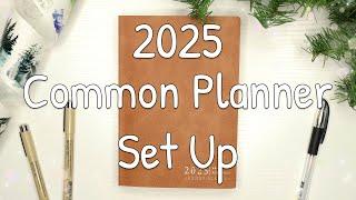 2025 Common Planner Set Up | B6 Vertical Weekly Sterling Ink Common Planner