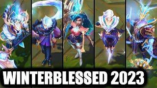 All New Winterblessed 2023 Skins Spotlight Senna Hwei Camille Sylas Lucian Thresh Annie Hecarim