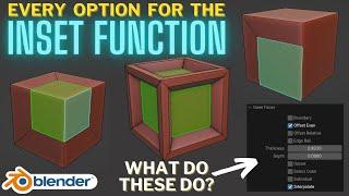 Every option for the Inset function in Blender