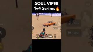 Soul Viper 1v4 Clutch Scrims| Soul Today Scrims Highlights #shorts #soulviper #bgmi