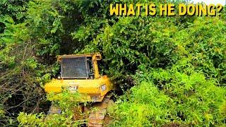 This is What Happens When a Rogue Operator Forces a Dozer to Break Through a Bushes