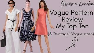 Vogue Pattern review plus my "Vintage" stash