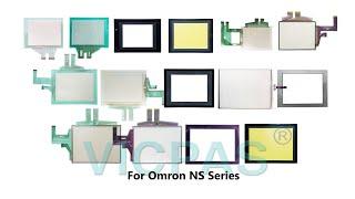 Touch screen panel for Omron NS series repair with membrane keypad switch, lcd display replacement