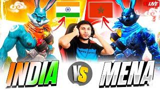 INDIA  vs MENA  4 VS 4 AFTER A LONG TIME ON LIVE #nonstopgaming -free fire live