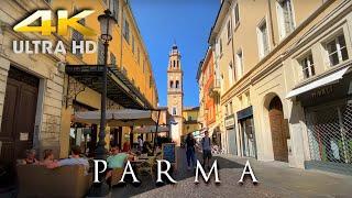 ️ 4K WALKING TOUR IN PARMA Italy | Afternoon Walking Tour in Downtown Oldtown City Center (60fps)