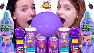ASMR Purple Candy Party One Color Food Mukbang Challenge 보라 챌린지 by Lilibu