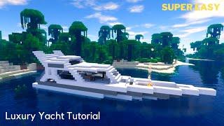 Minecraft | How to build a Luxury Yacht