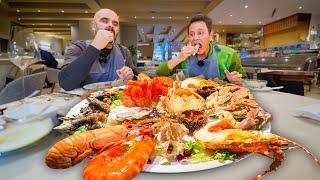 Best Portuguese Food!!  SEAFOOD MOUNTAIN + Lobster Rice in Matosinhos, Portugal!