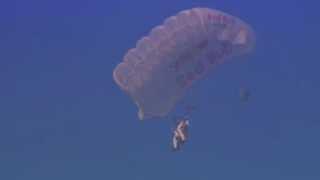 Felix Baumgartner jumps from Turning Torso 2006