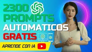 Como POTENCIAR ChatGPT con PROMPTS ▶ 2300 Prompts Gratis [ Como usar Chat GPT ] AIPRM PromptBase