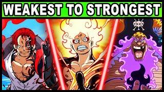 All 7 Yonko RANKED from Weakest to Strongest! (One Piece Strongest Emperor in History Explained)