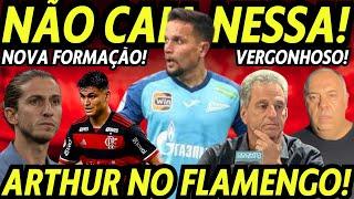 ARTUR NO FLAMENGO! NÃO CAIAM NESSA OUTRA VEZ! FICOU VERGONHOSO PRO LANDIM E BRAZ! FORMAÇÃO INÉDITA!