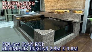 ELEGANT MINIMALIST KOI FISH POND 2.8M X 3.8M |  TULUNGAGUNG EAST JAVA