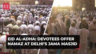 Eid al-Adha 2024: Devotees offer namaz at Delhi’s Jama Masjid on the occasion of festival
